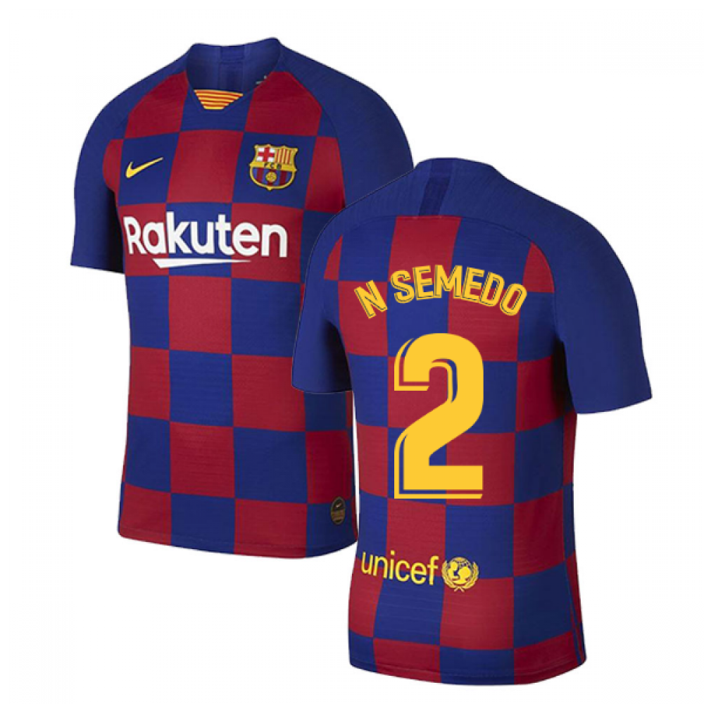 2019-2020 Barcelona Home Vapor Match Nike Shirt (Kids) (N SEMEDO 2)