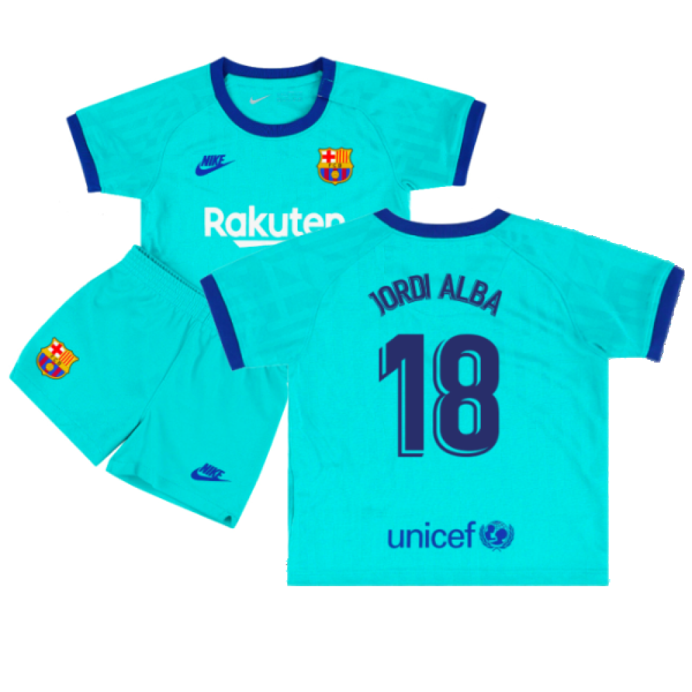 2019-2020 Barcelona Third Kit (Infants) (JORDI ALBA 18)