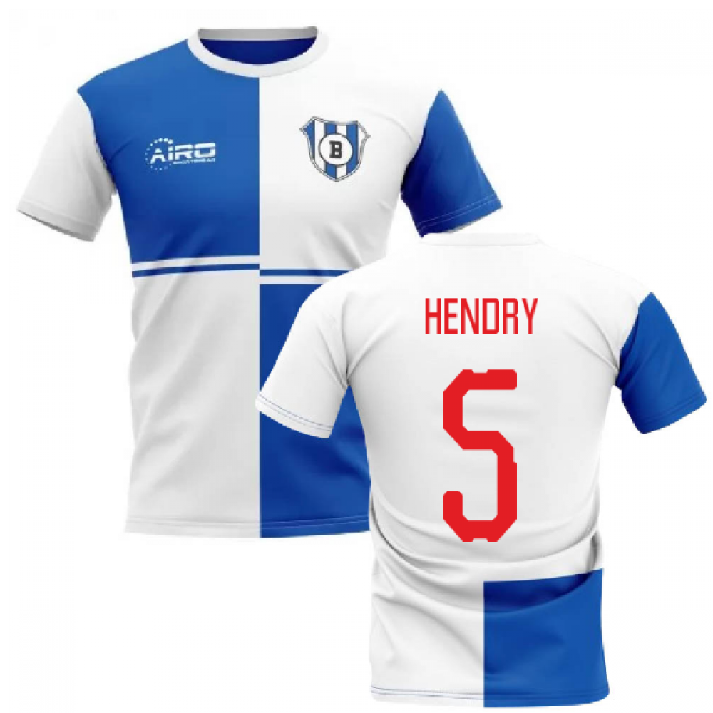 2024-2025 Blackburn Home Concept Football Shirt (Hendry 5)