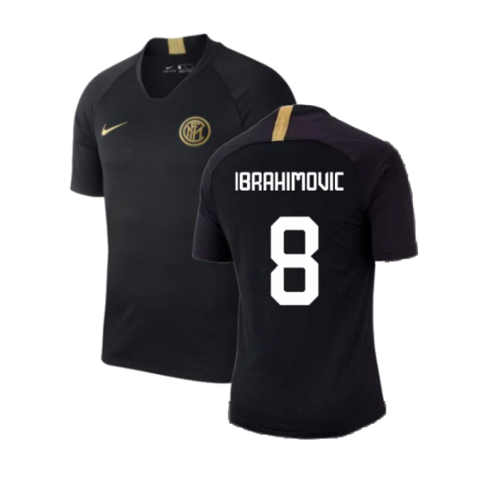 2019-2020 Inter Milan Training Shirt (Black) (Ibrahimovic 8)