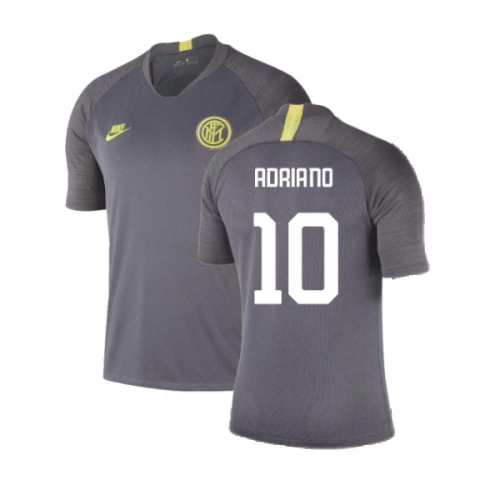 2019-2020 Inter Milan Training Shirt (Dark Grey) (Adriano 10)