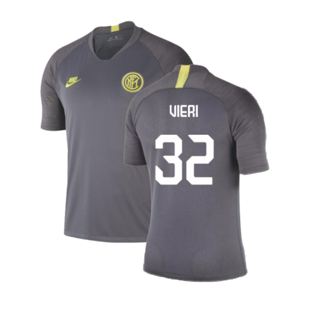 2019-2020 Inter Milan Training Shirt (Dark Grey) (Vieri 32)