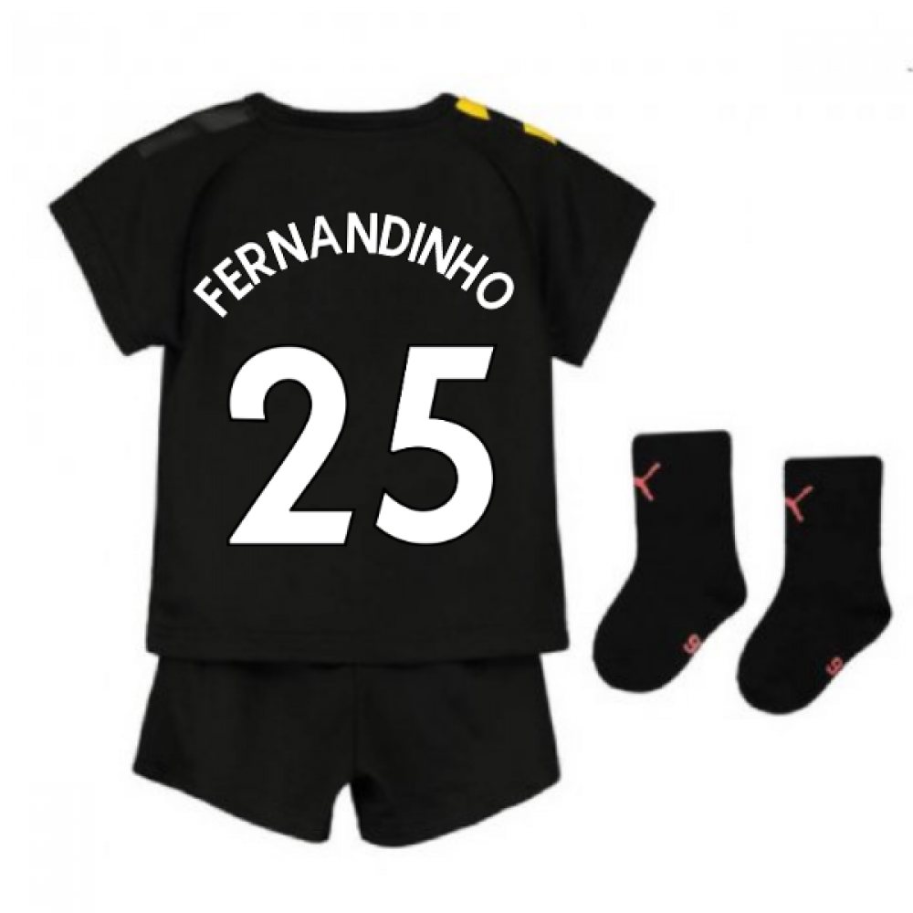 2019-2020 Manchester City Away Baby Kit (FERNANDINHO 25)