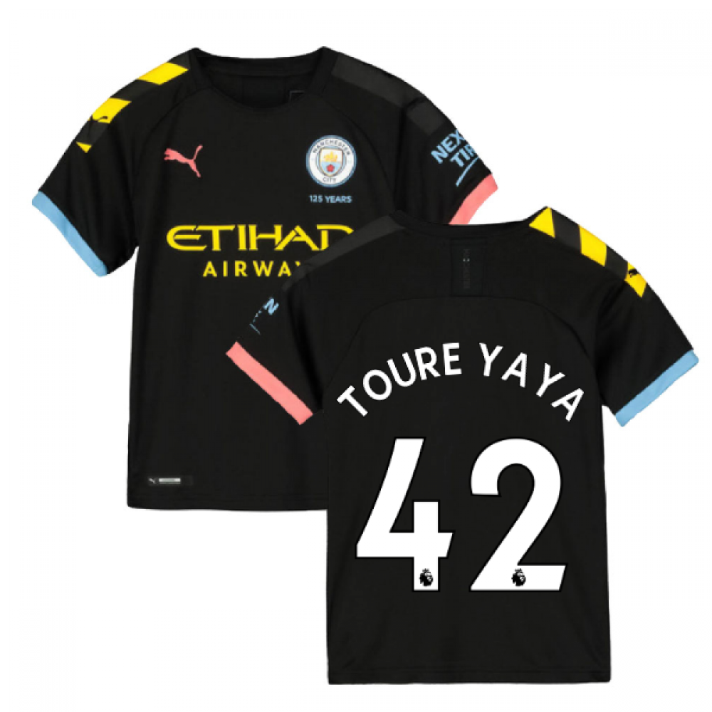 2019-2020 Manchester City Puma Away Football Shirt (Kids) (TOURE YAYA 42)