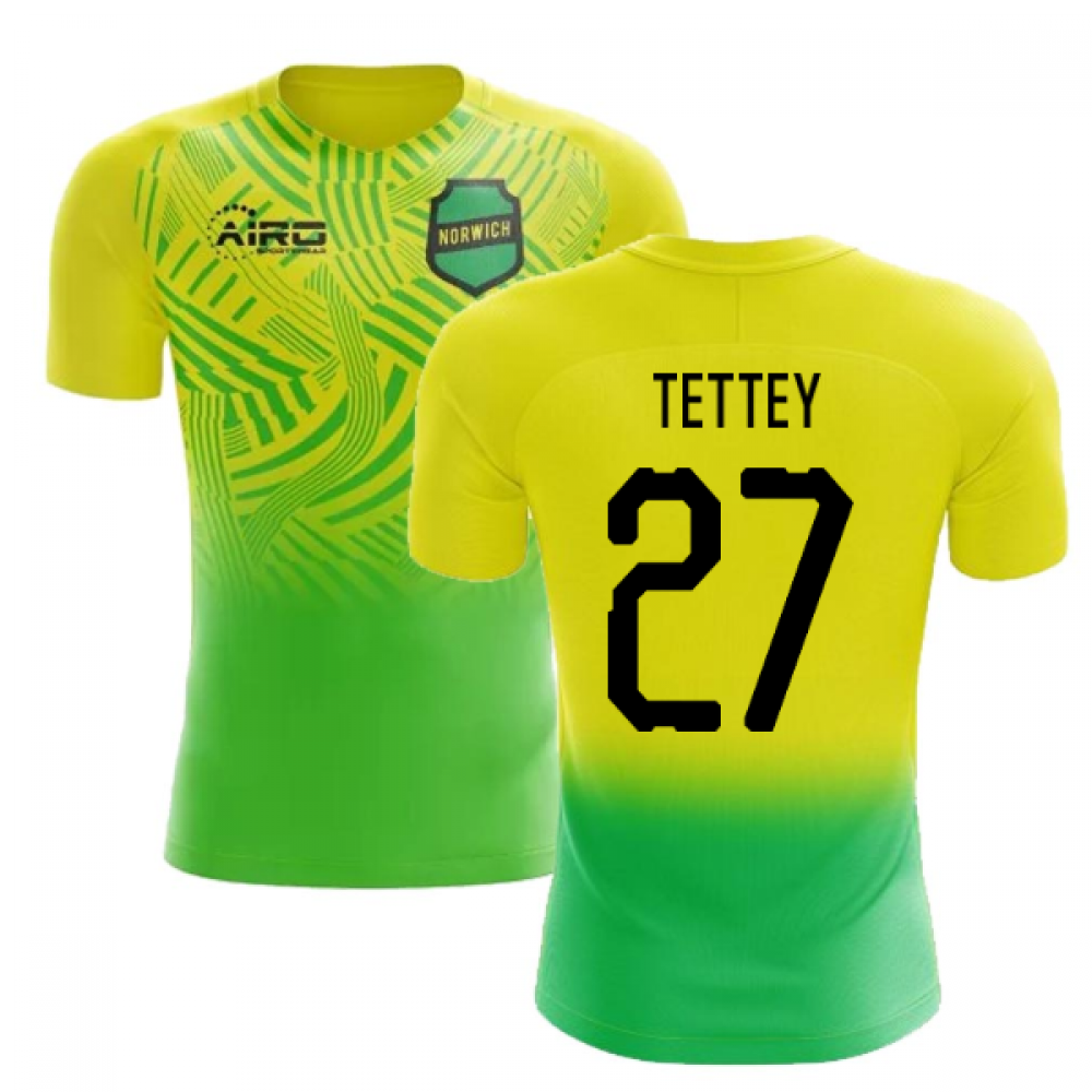 2024-2025 Norwich Home Concept Football Shirt (Tettey 27)