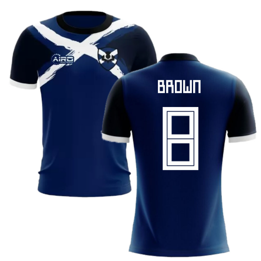 2024-2025 Scotland Flag Concept Football Shirt (Brown 8)