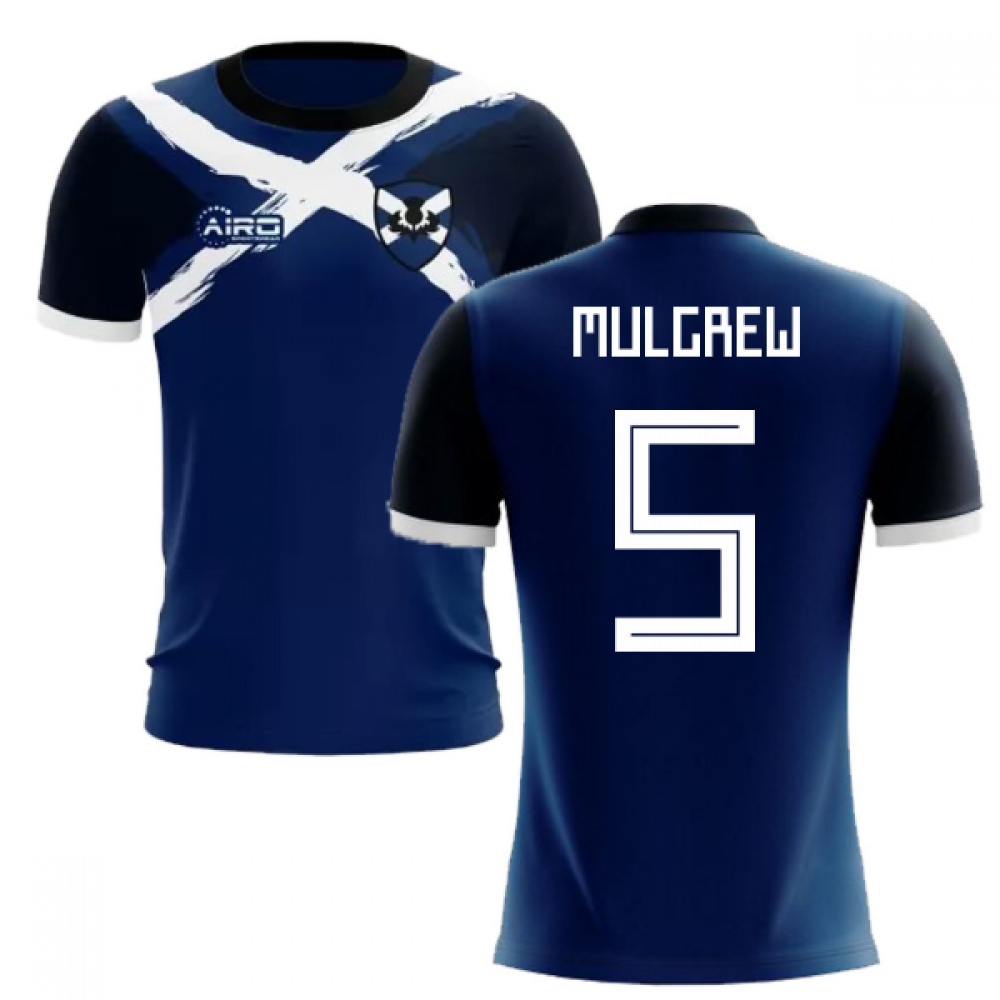 2024-2025 Scotland Flag Concept Football Shirt (Mulgrew 5)