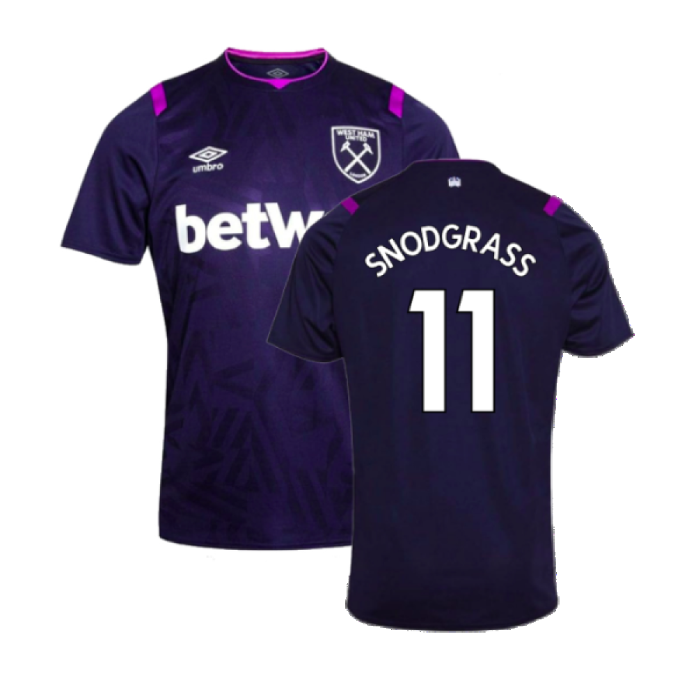 2019-2020 West Ham Third Shirt (SNODGRASS 11)