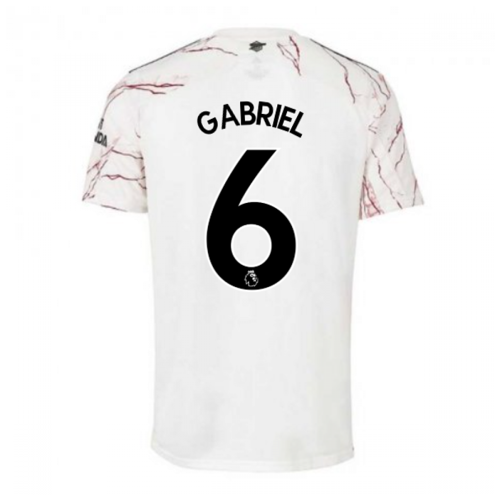 2020-2021 Arsenal Adidas Away Football Shirt (Gabriel 6)