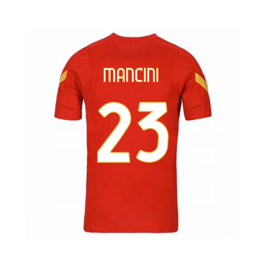 2020-2021 AS Roma Nike Training Shirt (Red) - Kids (MANCINI 23)