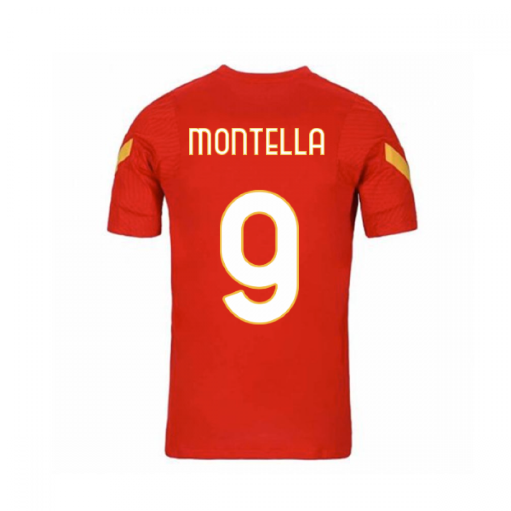 2020-2021 AS Roma Nike Training Shirt (Red) - Kids (MONTELLA 9)