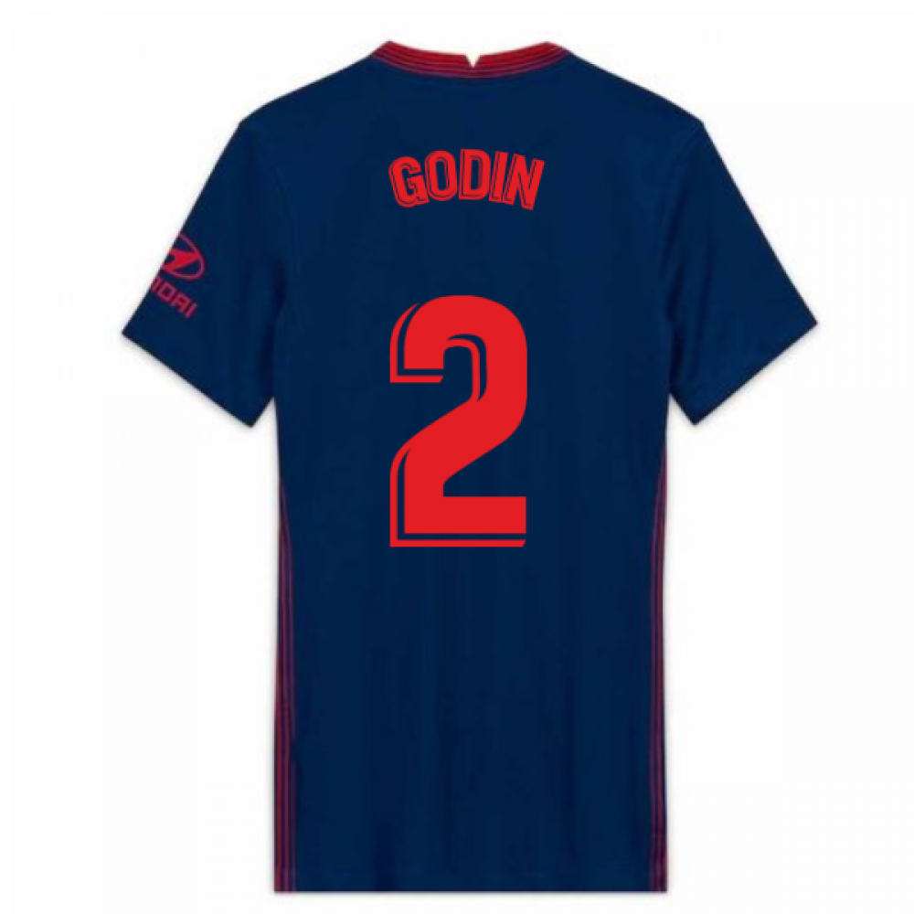 2020-2021 Atletico Madrid Away Nike Shirt (Ladies) (GODIN 2)