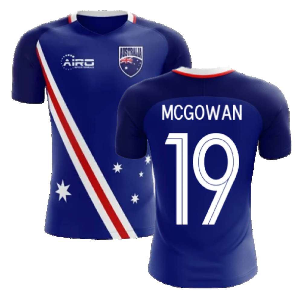 2024-2025 Australia Flag Away Concept Football Shirt (McGowan 19)