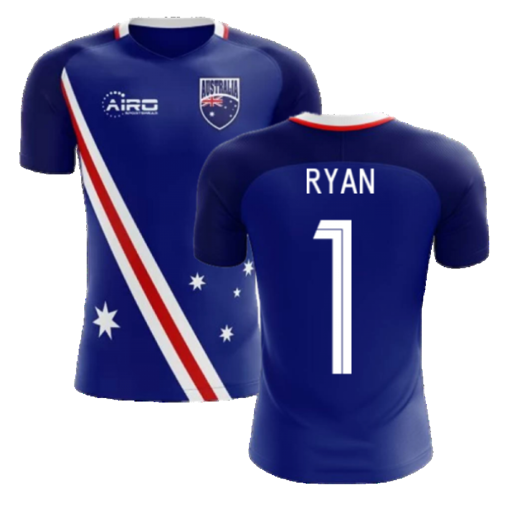 2024-2025 Australia Flag Away Concept Football Shirt (Ryan 1)