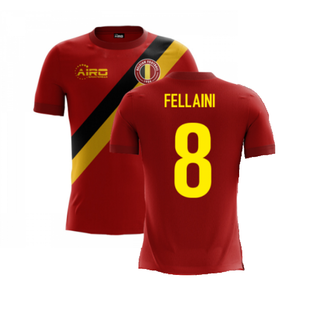 2024-2025 Belgium Airo Concept Home Shirt (Fellaini 8) - Kids