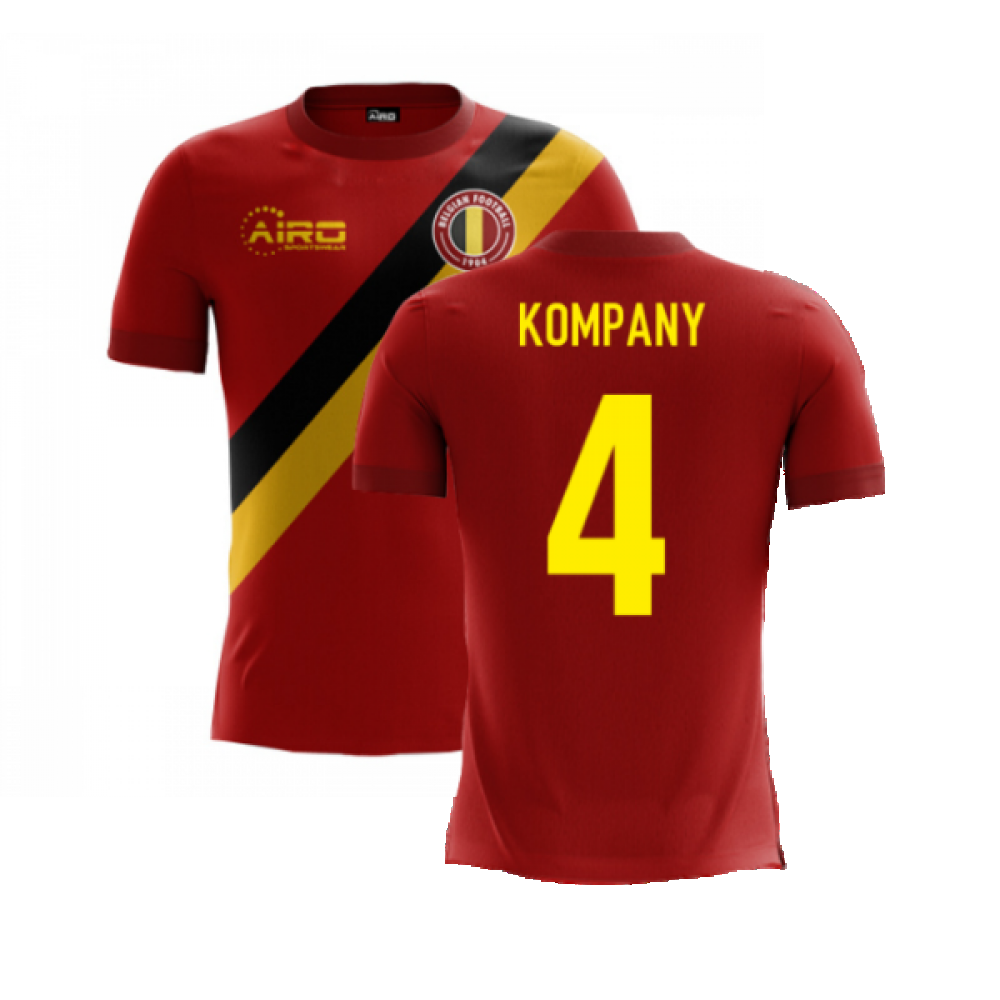 2024-2025 Belgium Airo Concept Home Shirt (Kompany 4) - Kids