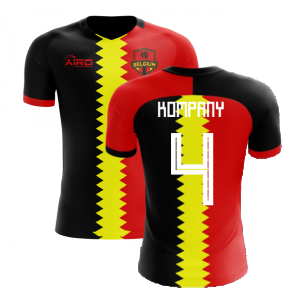 2024-2025 Belgium Flag Concept Football Shirt (Kompany 4) - Kids