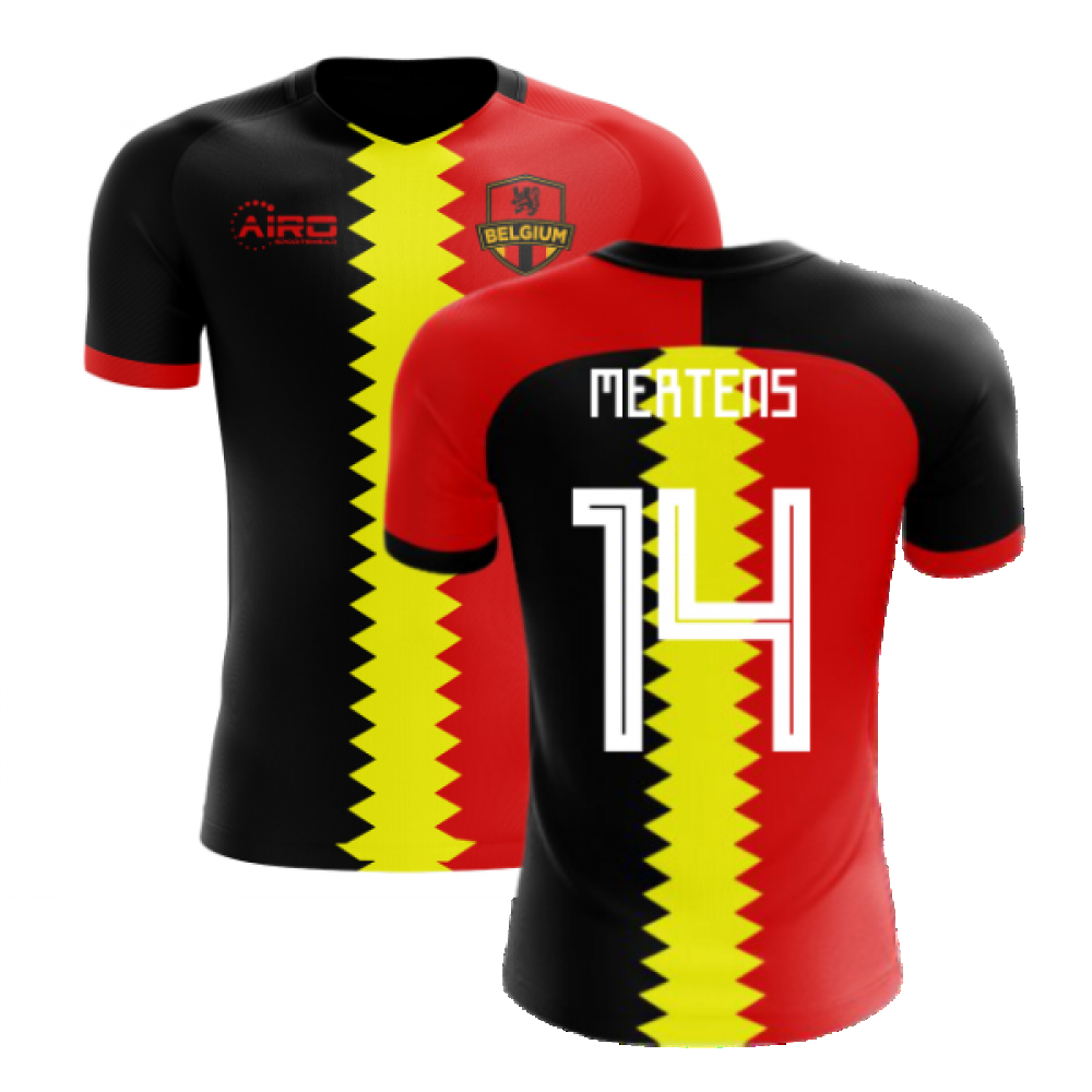 2024-2025 Belgium Flag Concept Football Shirt (Mertens 14)