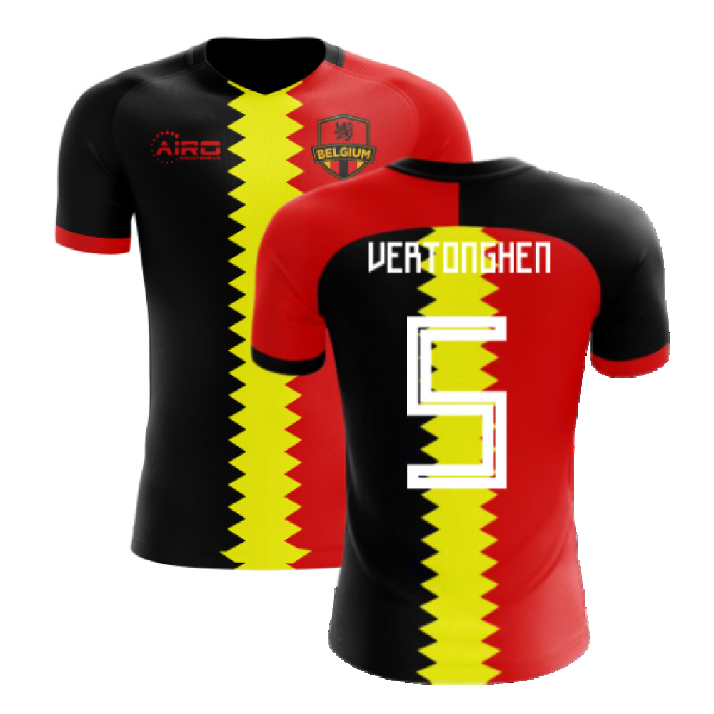 2024-2025 Belgium Flag Concept Football Shirt (Vertonghen 5)