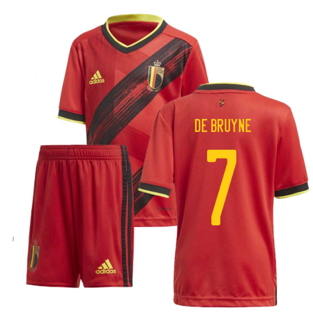 2020-2021 Belgium Home Adidas Mini Kit (DE BRUYNE 7)