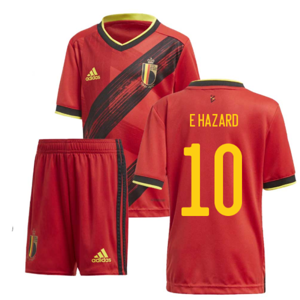 2020-2021 Belgium Home Adidas Mini Kit (E HAZARD 10)