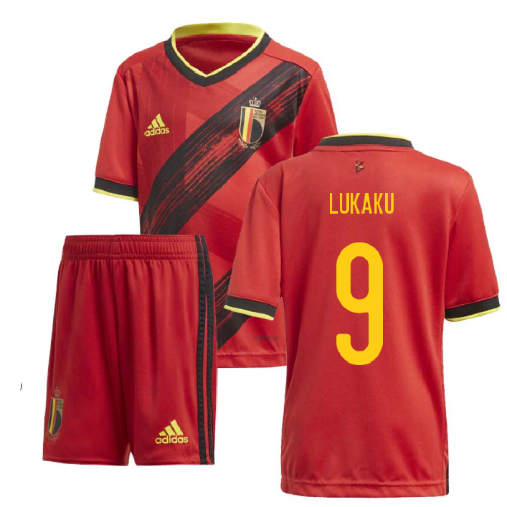 2020-2021 Belgium Home Adidas Mini Kit (LUKAKU 9)