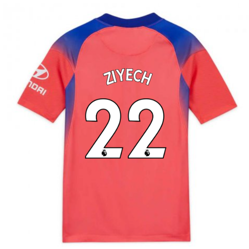 2020-2021 Chelsea Third Nike Football Shirt (Kids) (ZIYECH 22)