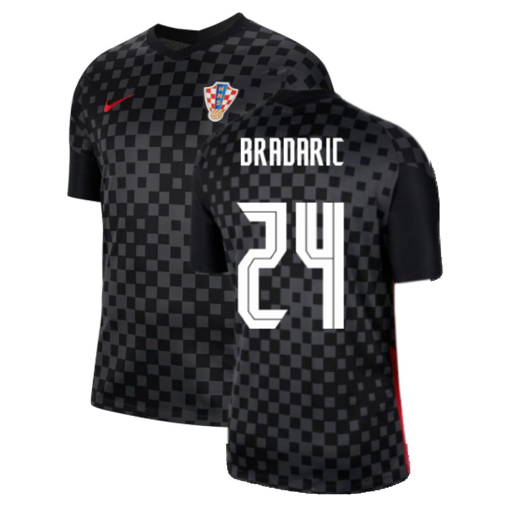 2020-2021 Croatia Away Nike Football Shirt (BRADARIC 24)