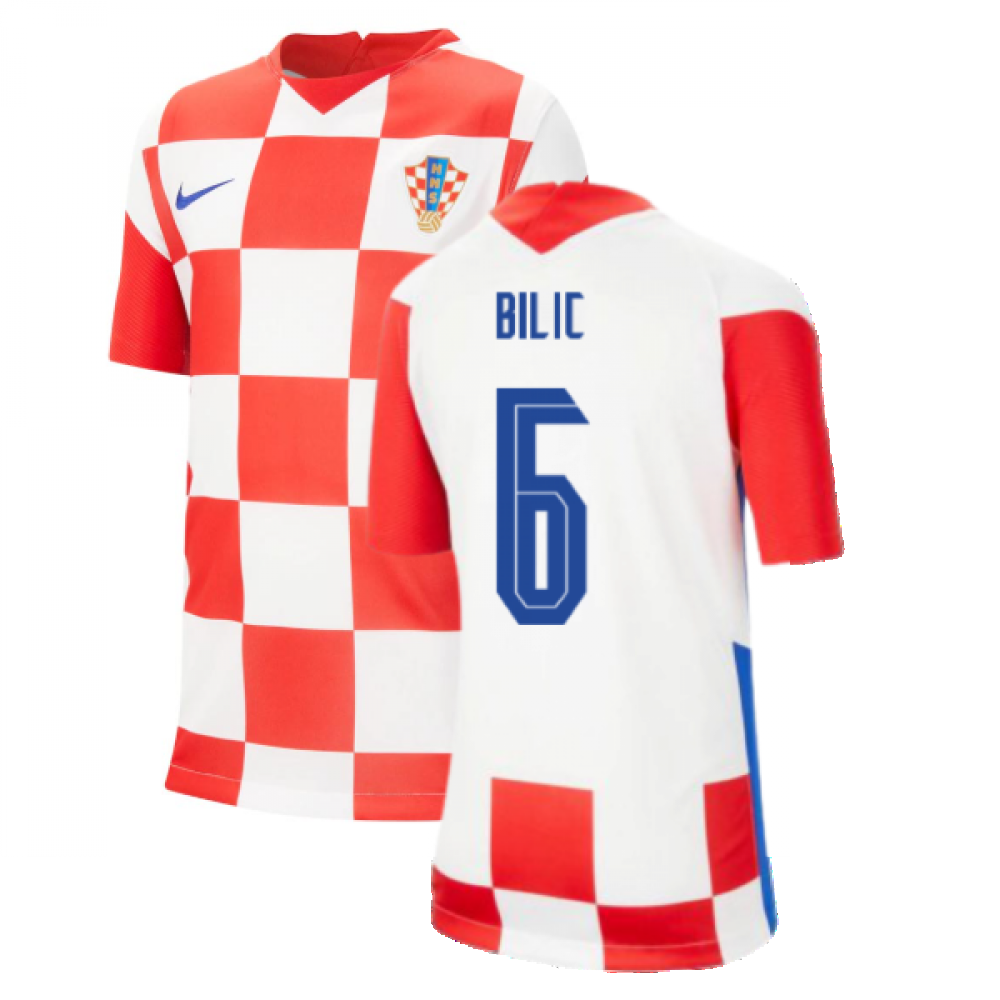 2020-2021 Croatia Home Nike Football Shirt (Kids) (BILIC 6)