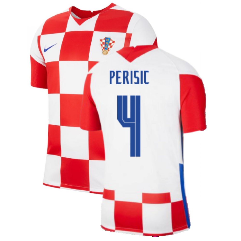 2020-2021 Croatia Home Nike Football Shirt (PERISIC 4)