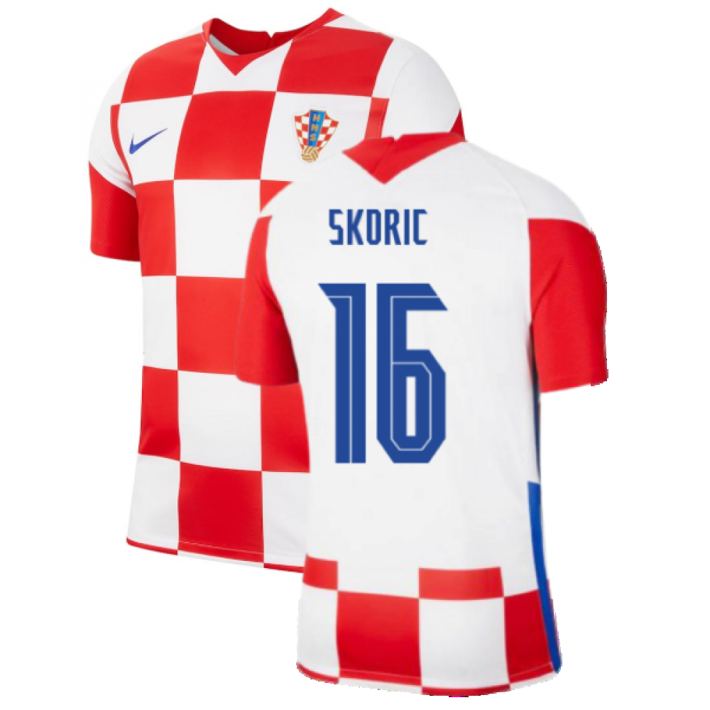 2020-2021 Croatia Home Nike Football Shirt (SKORIC 16)