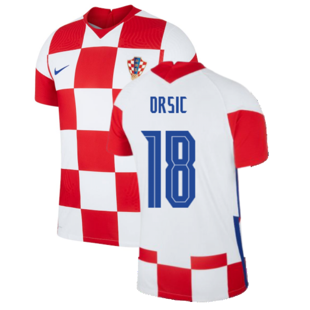 2020-2021 Croatia Home Nike Vapor Shirt (ORSIC 18)