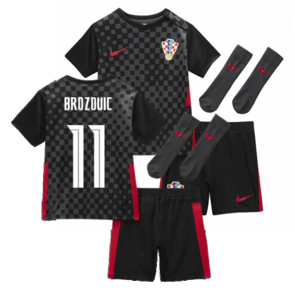 2020-2021 Croatia Little Boys Away Mini Kit (BROZOVIC 11)