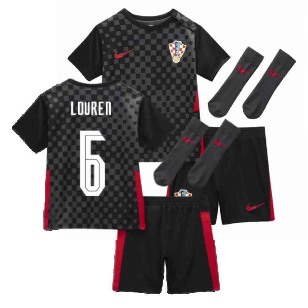 2020-2021 Croatia Little Boys Away Mini Kit (LOVREN 6)