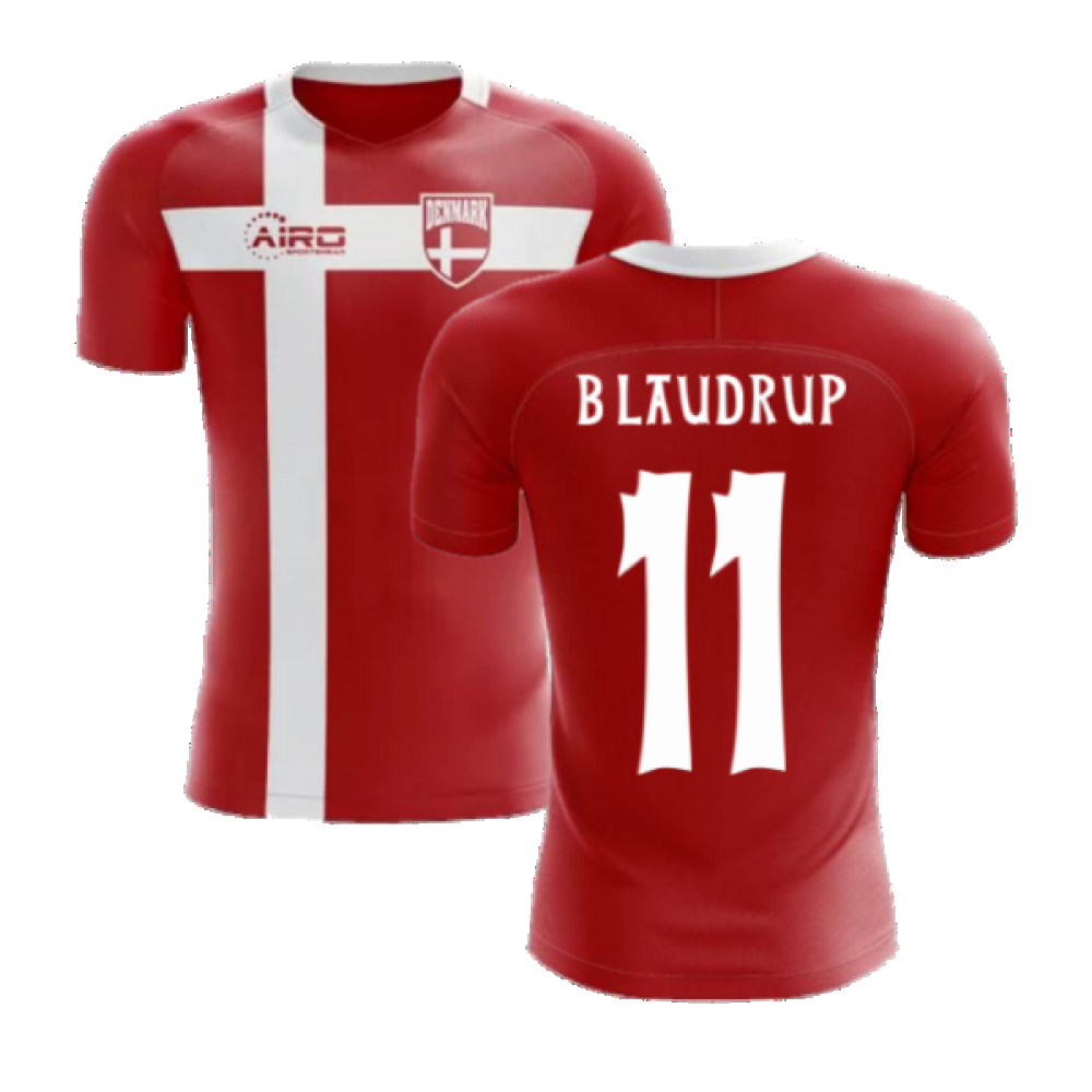 2024-2025 Denmark Flag Concept Football Shirt (B Laudrup 11) - Kids