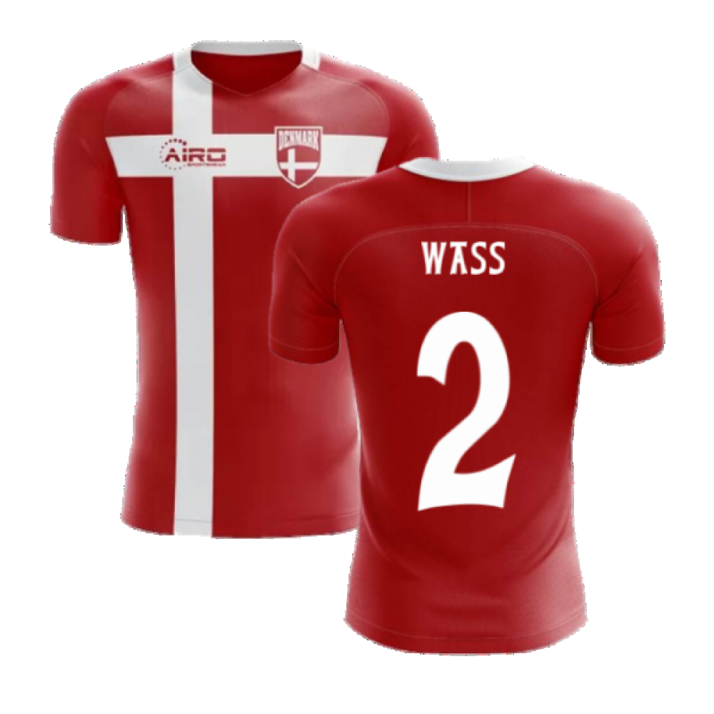 2024-2025 Denmark Flag Concept Football Shirt (Wass 2) - Kids