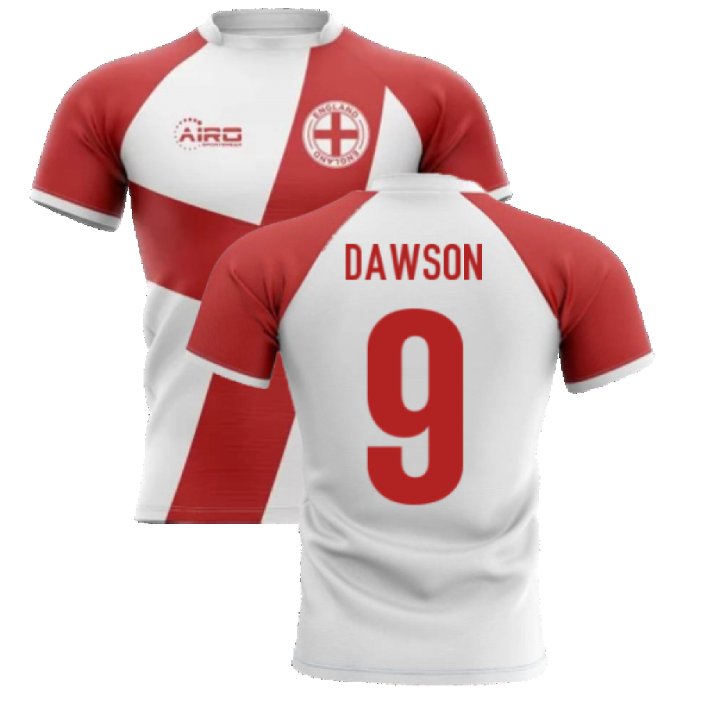 2024-2025 England Flag Concept Rugby Shirt (Dawson 9)