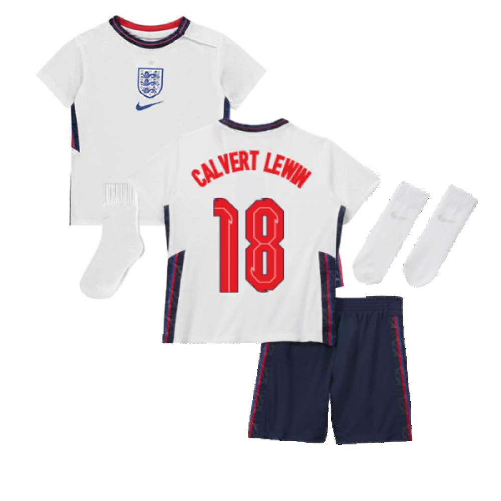 2020-2021 England Home Nike Baby Kit (Calvert Lewin 18)