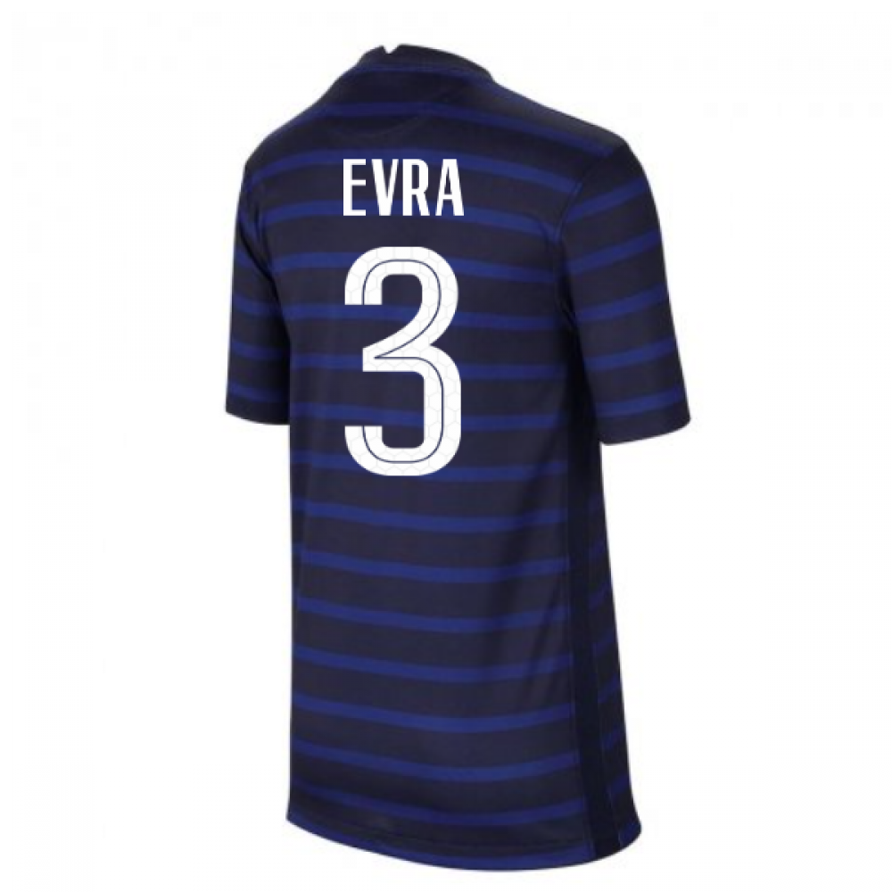 2020-2021 France Home Nike Football Shirt (Kids) (EVRA 3)