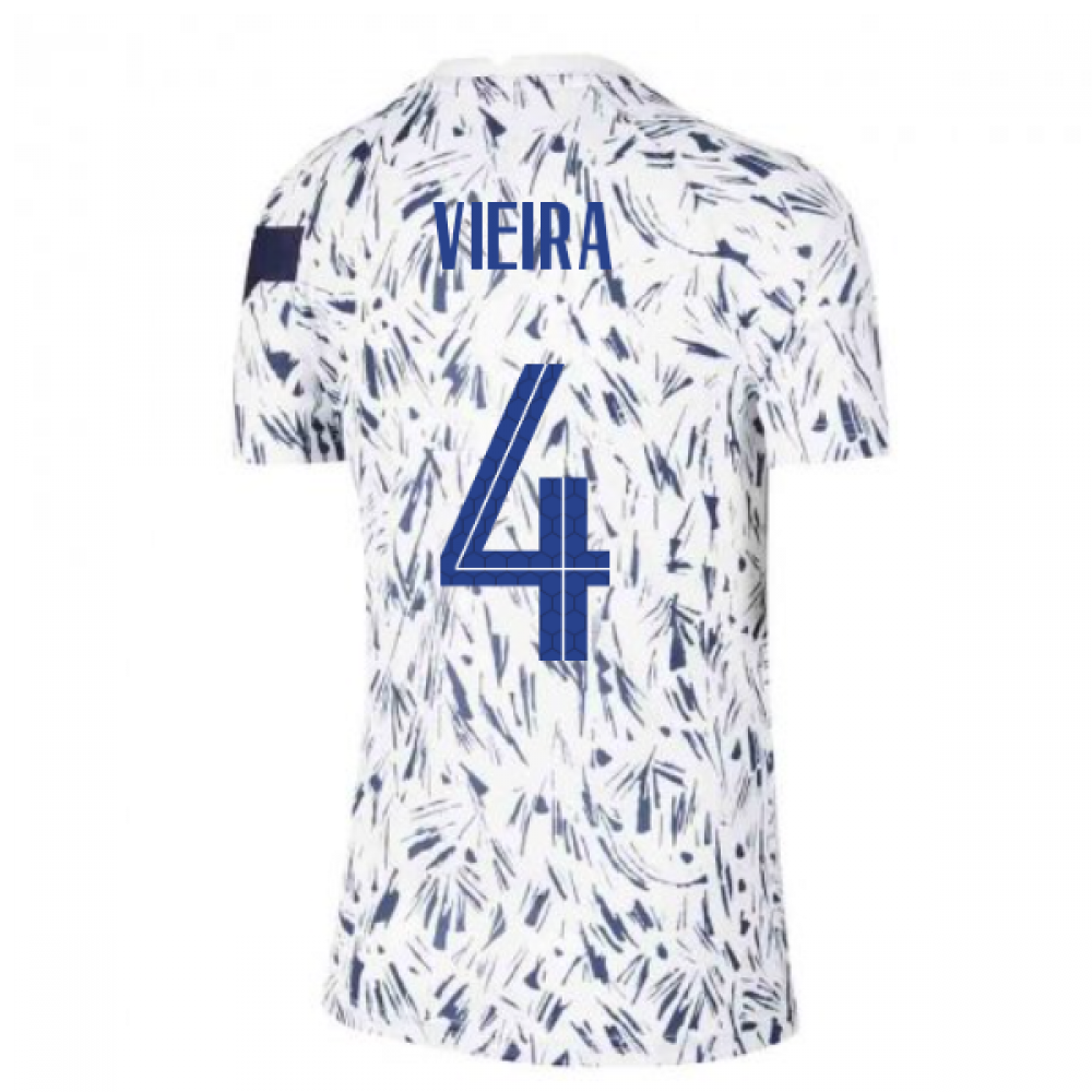 2020-2021 France Pre-Match Training Shirt (White) - Kids (VIEIRA 4)