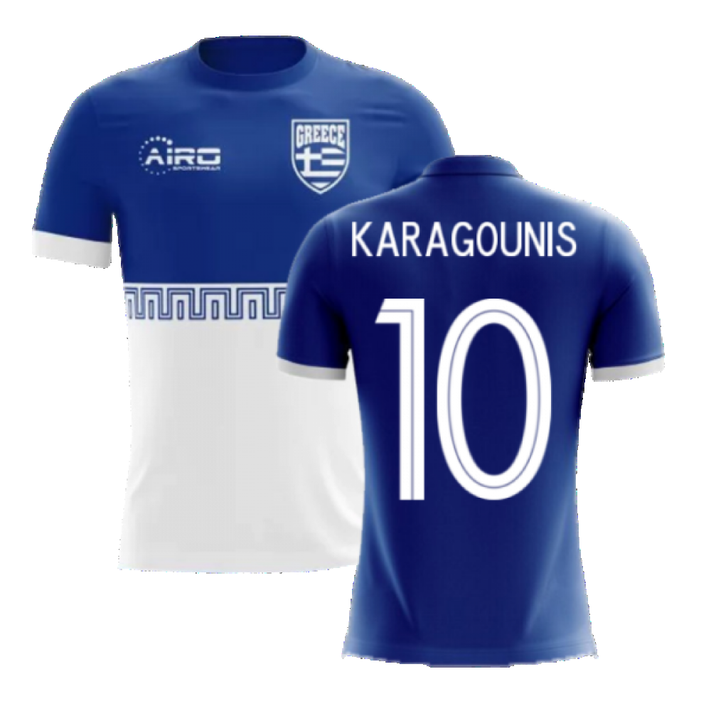 2024-2025 Greece Away Concept Football Shirt (KARAGOUNIS 10) - Kids