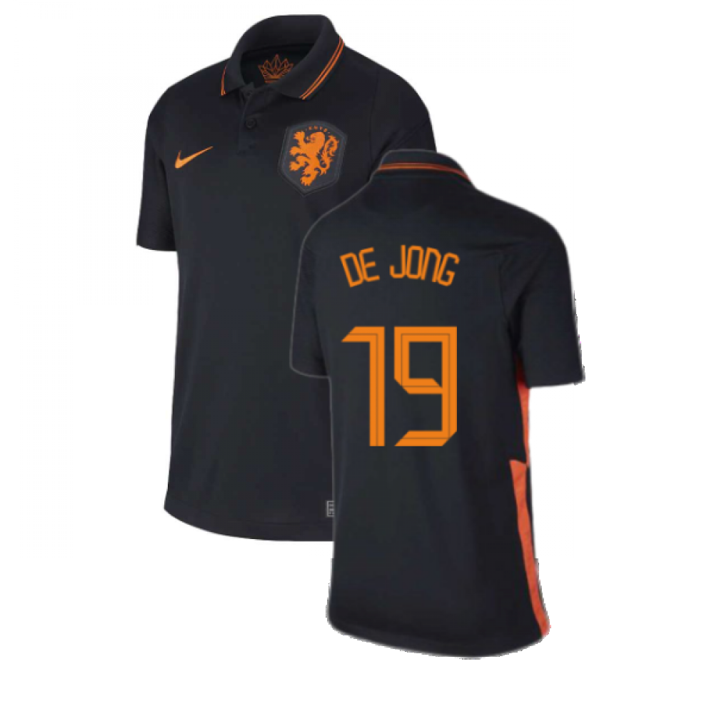 2020-2021 Holland Away Nike Football Shirt (Kids) (DE JONG 19)