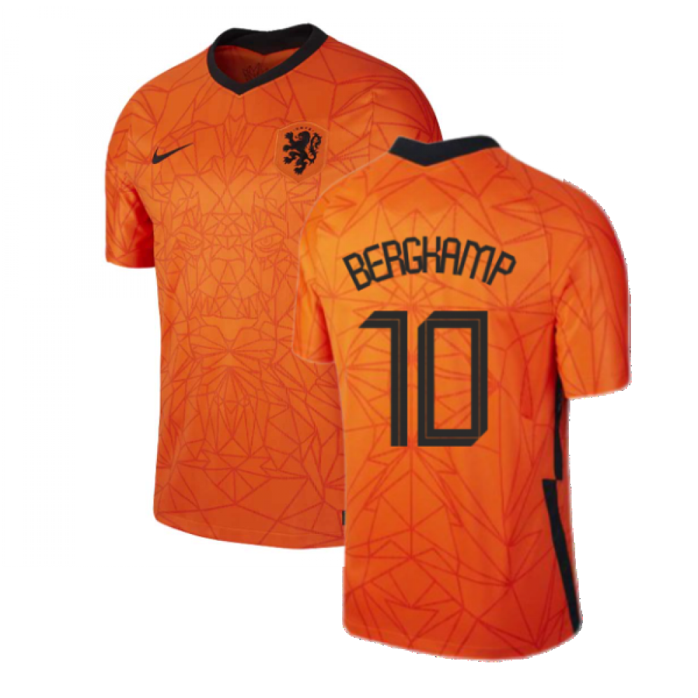 2020-2021 Holland Home Nike Football Shirt (BERGKAMP 10)