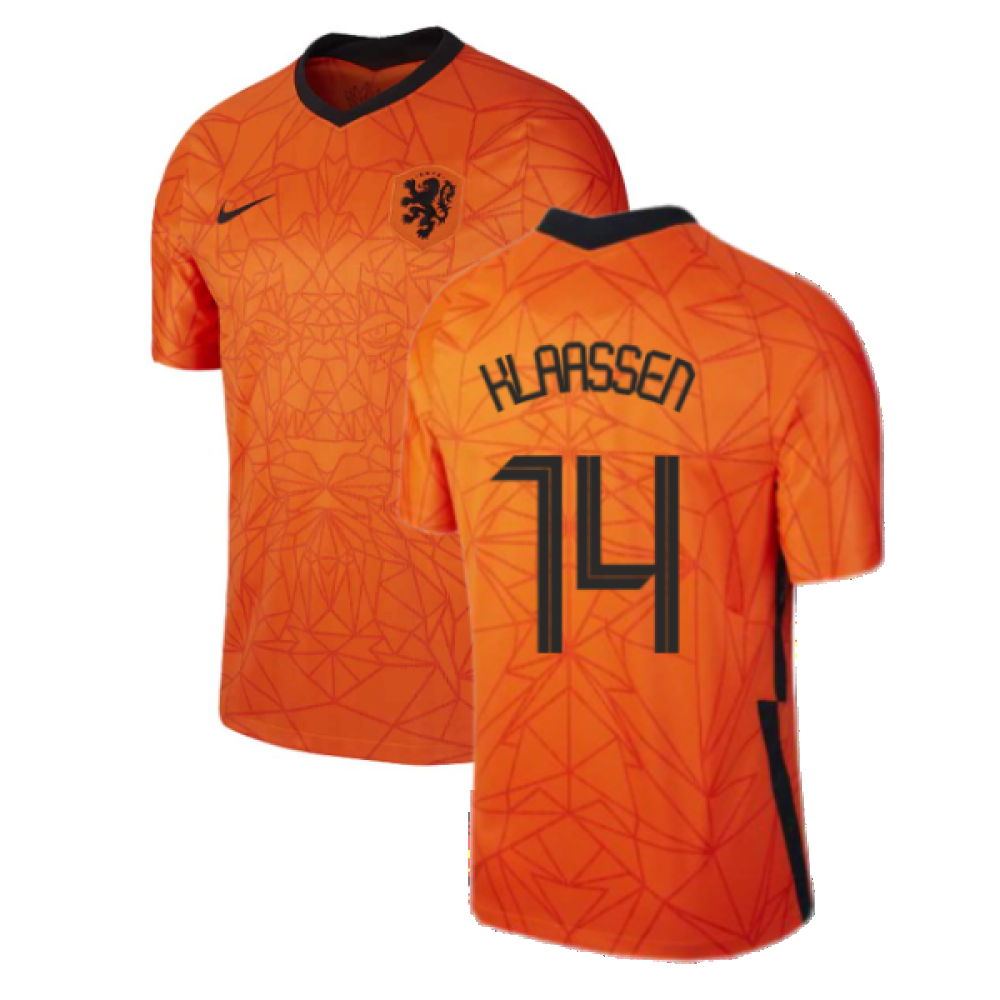 2020-2021 Holland Home Nike Football Shirt (Kids) (KLAASSEN 14)