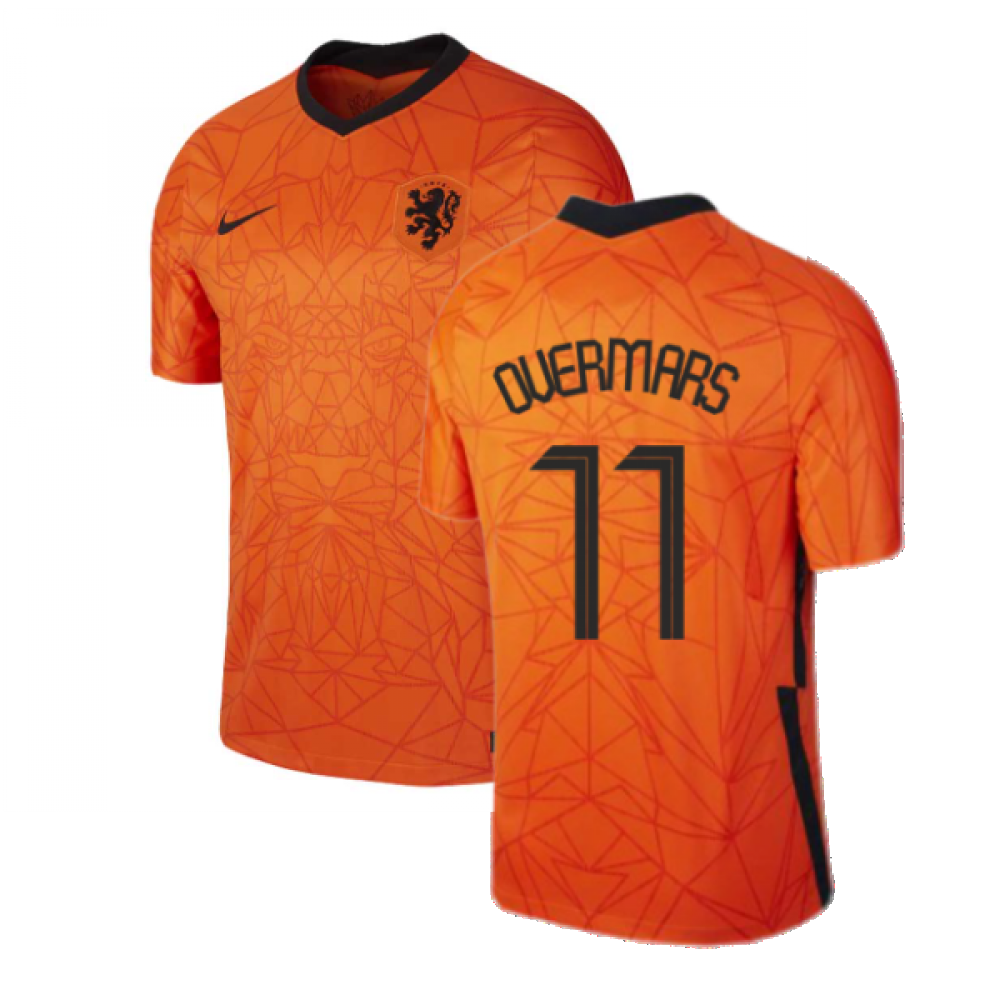 2020-2021 Holland Home Nike Football Shirt (OVERMARS 11)