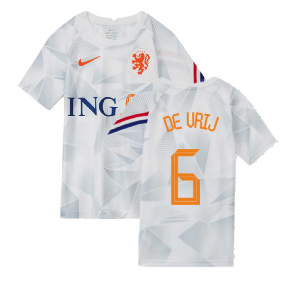 2020-2021 Holland Pre-Match Training Shirt (White) - Kids (DE VRIJ 6)