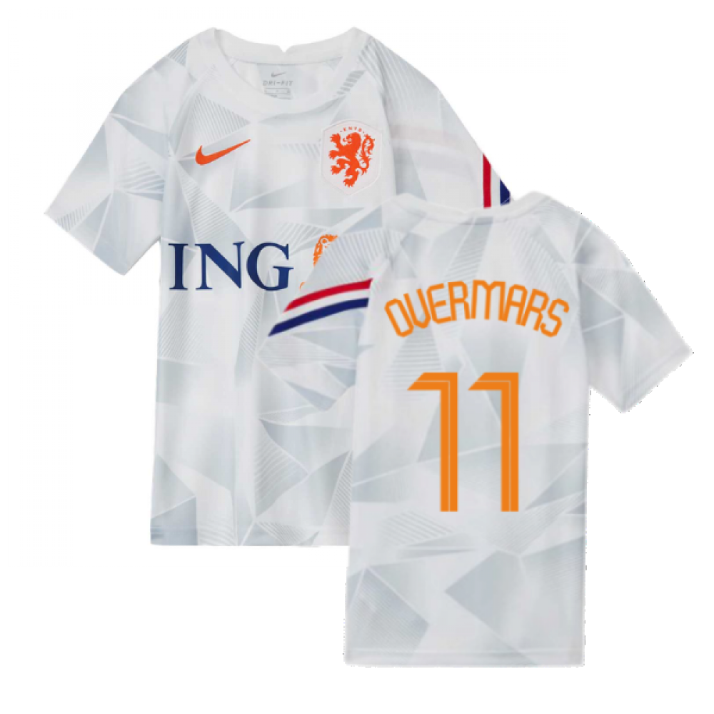 2020-2021 Holland Pre-Match Training Shirt (White) - Kids (OVERMARS 11)