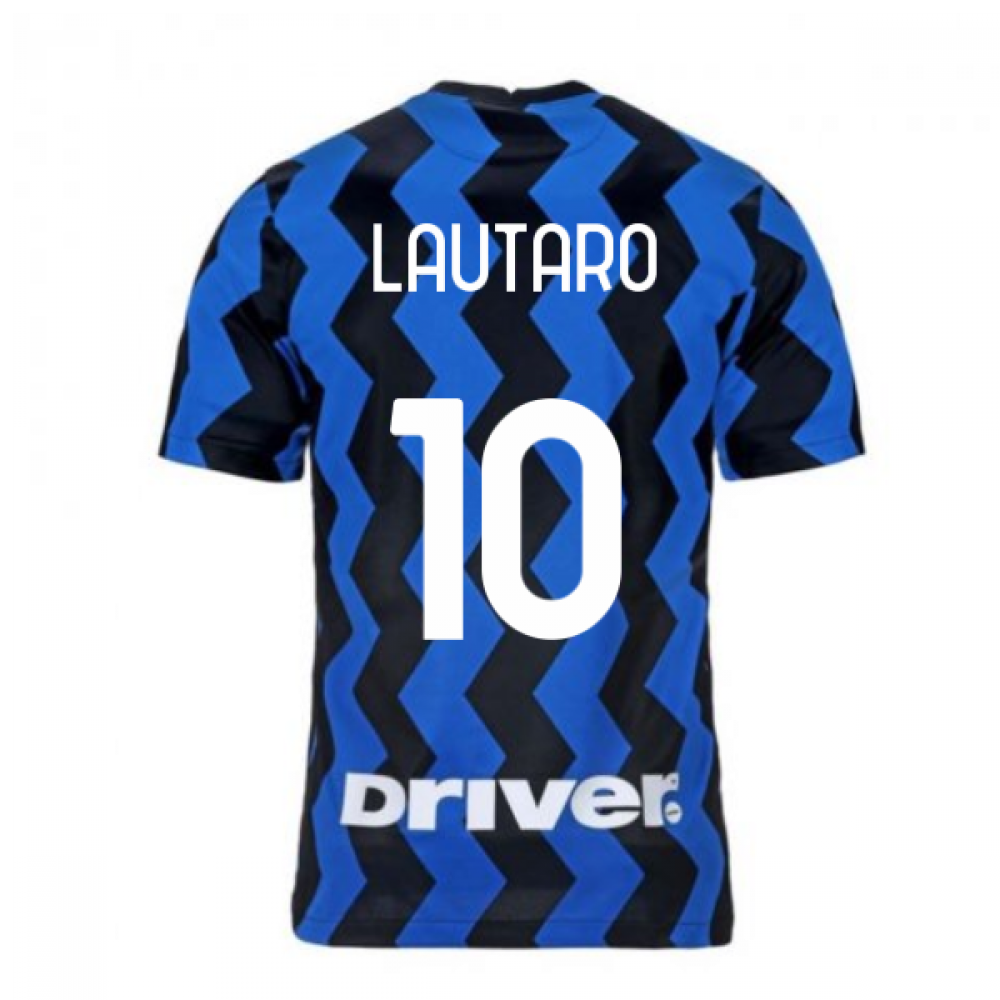 2020-2021 Inter Milan Home Nike Football Shirt (Kids) (LAUTARO 10)