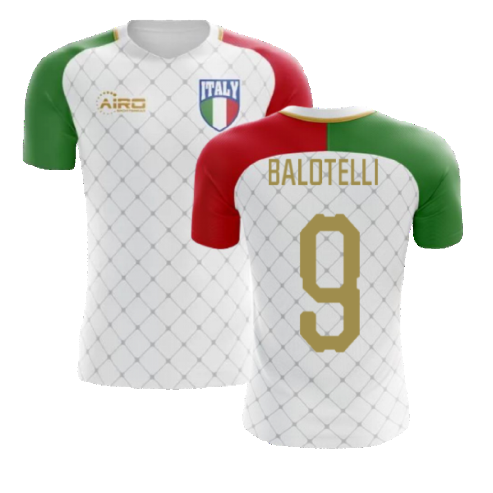 2024-2025 Italy Away Concept Football Shirt (Balotelli 9) - Kids