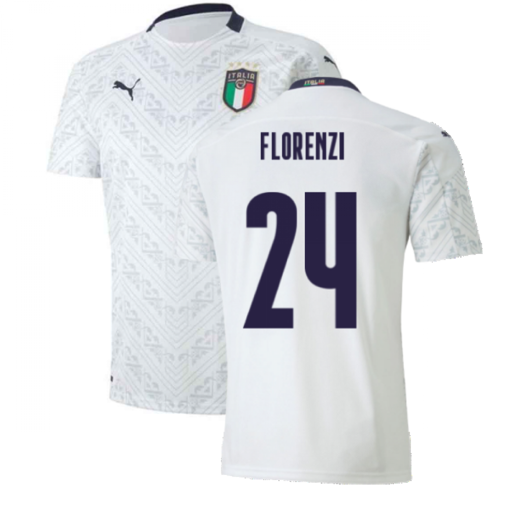 2020-2021 Italy Away Puma Football Shirt (Kids) (FLORENZI 24)